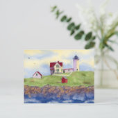 Nubble Light House York Maine Briefkaart (Staand voorkant)