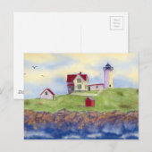 Nubble Light House York Maine Briefkaart (Voorkant / Achterkant)
