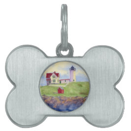 Nubble Light House York Maine Huisdieren Naamplaatje