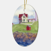 Nubble Light House York Maine Keramisch Ornament (Links)