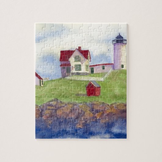 Nubble Light House York Maine Legpuzzel (Verticaal)