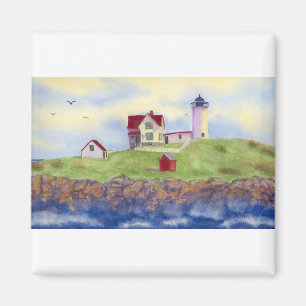 Nubble Light House York Maine Magneet