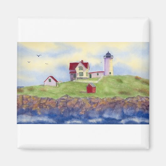 Nubble Light House York Maine Magneet (Voorkant)