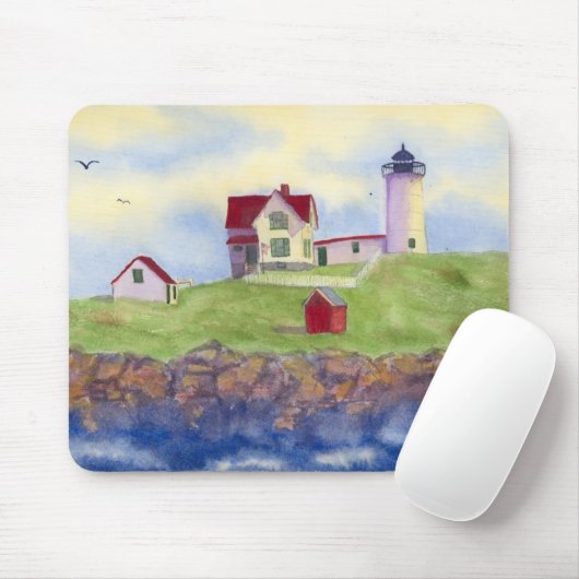 Nubble Light House York Maine Muismat (Met muis)