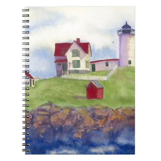 Nubble Light House York Maine Notitieboek (Voorkant)