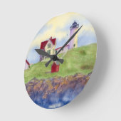 Nubble Light House York Maine Ronde Klok (Hoek)