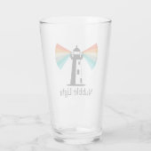 Nubble Light Maine Regenboog Glas (Achterkant)