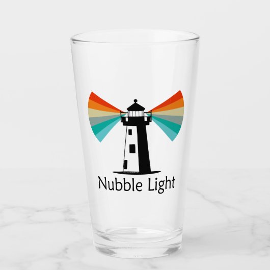 Nubble Light Maine Regenboog Glas (Voorkant)
