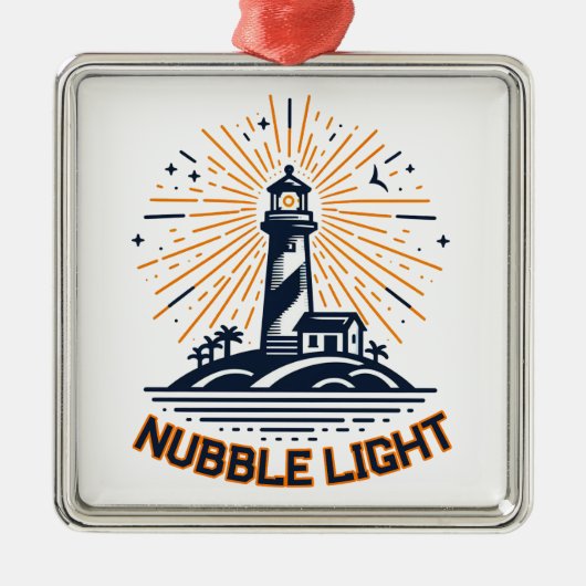 Nubble Light Maine Sunrise Metalen Ornament (Voorkant)