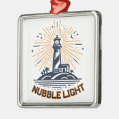 Nubble Light Maine Sunrise Metalen Ornament (Links)