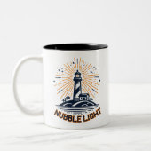 Nubble Light Maine Sunrise Tweekleurige Koffiemok (Links)
