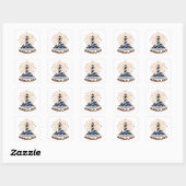 Nubble Light Maine Zonsopgang Vierkante Sticker (Vel)
