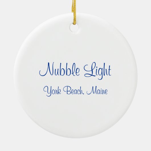 Nubble Light Ornament (Achterkant)