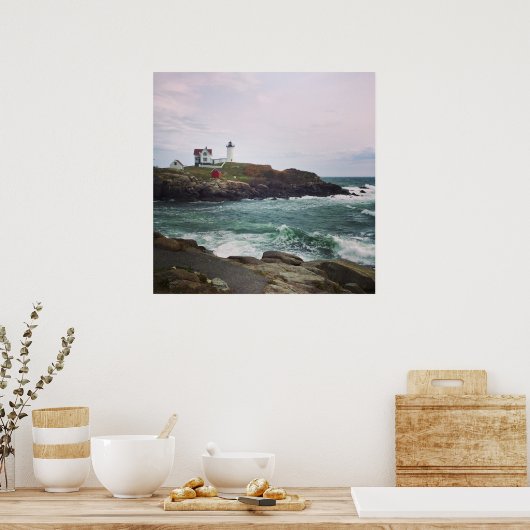 Nubble Light - York, 24x 24x 24x Poster afdrukken (Keuken)