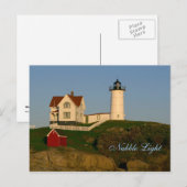 Nubble Light, York, Maine Briefkaart (Voorkant / Achterkant)
