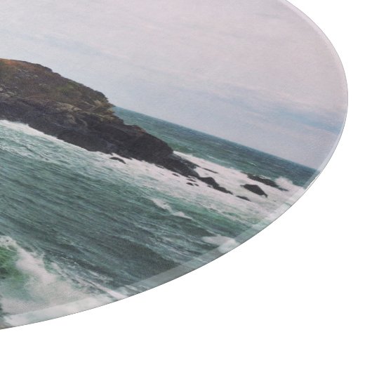 Nubble Light - York, Maine Glass Cutting Board Snijplank (Hoek)