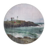 Nubble Light - York, Maine Glass Cutting Board Snijplank (Voorkant)