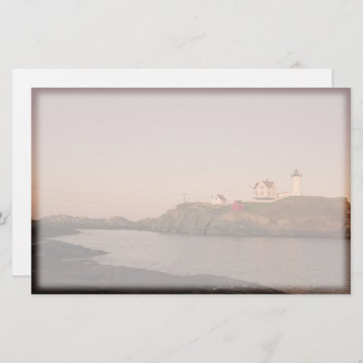 Nubble Lighthouse Briefpapier (Voorkant / Achterkant)