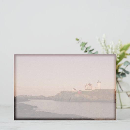 Nubble Lighthouse Briefpapier (Staand voorkant)