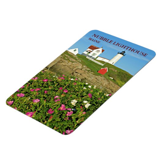 Nubble Lighthouse, Cape Neddick Maine Flexi Magnet Magneet (Linkerzijde)