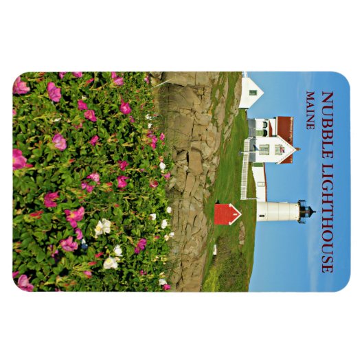 Nubble Lighthouse, Cape Neddick Maine Flexi Magnet Magneet (Horizontaal)