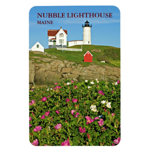 Nubble Lighthouse, Cape Neddick Maine Flexi Magnet Magneet (Verticaal)