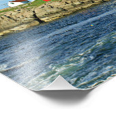 Nubble Lighthouse, Cape Neddick Maine Foto Afdruk (Hoek)