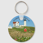 Nubble Lighthouse, Cape Neddick Maine Sleutelhanger (Voorkant)