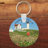 Nubble Lighthouse, Cape Neddick Maine Sleutelhanger (Voorkant)