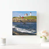Nubble Lighthouse, Cape Neddick Maine Vierkante Klok (Huis)