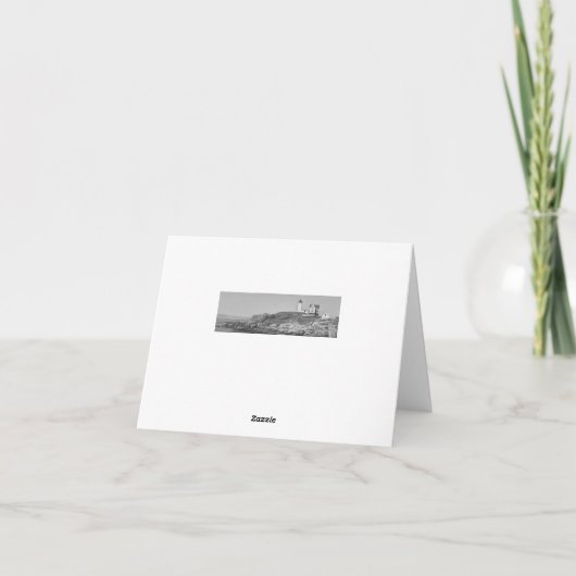 Nubble Lighthouse Dank u kaart (Achterkant)