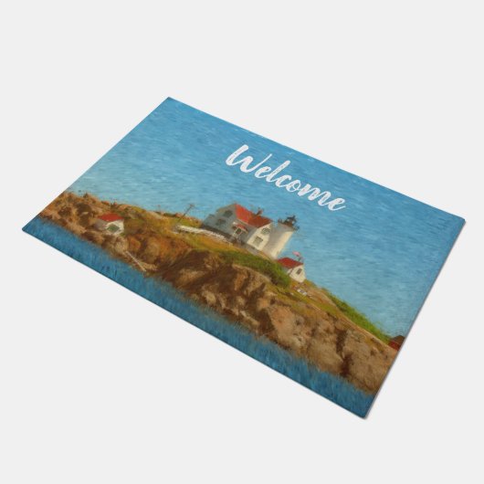 Nubble Lighthouse Deurmat (Schuin)