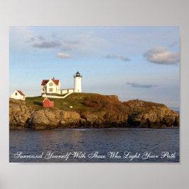 Nubble Lighthouse Inspirerend Poster
