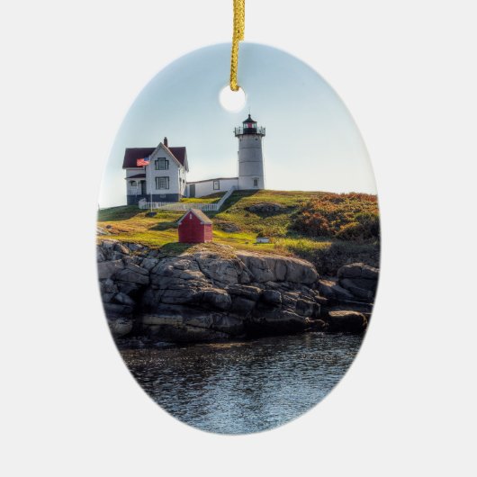 Nubble Lighthouse Keramisch Ornament (Voorkant)