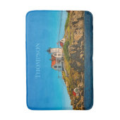 Nubble Lighthouse Maine Nautical Personalized Badmat (Voorkant Verticaal)