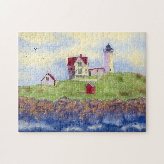 Nubble Lighthouse Puzzle Legpuzzel (Horizontaal)