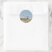 Nubble Lighthouse Ronde Sticker (Tas)
