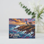 Nubble Lighthouse VS Briefkaart (Staand voorkant)