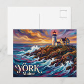 Nubble Lighthouse VS Briefkaart (Voorkant / Achterkant)