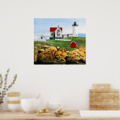 Nubble Lighthouse York Maine Poster (Keuken)