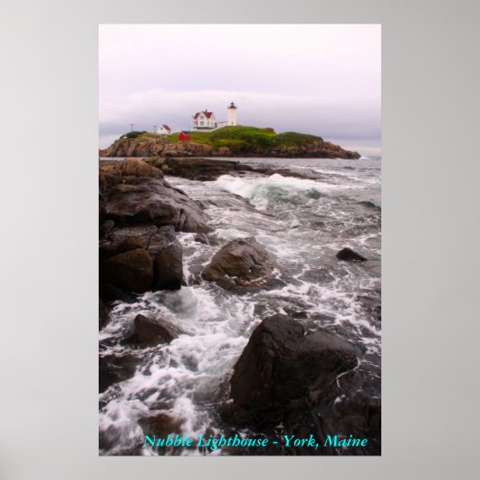 Nubble Lighthouse - York, Maine Poster (Voorkant)