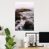 Nubble Lighthouse - York, Maine Poster (Thuiskantoor)