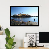 Nubble Lighthouse York Maine Vist Poster (Thuiskantoor)