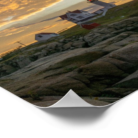 Nubble Maine, vuurtoren Poster (Hoek)