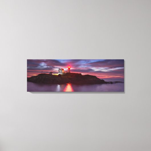 Nubble Vuurtoren Verpakt Canvas (Voorkant)