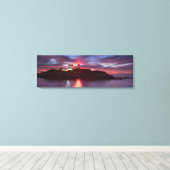 Nubble Vuurtoren Verpakt Canvas (Insitu (Houten vloer))