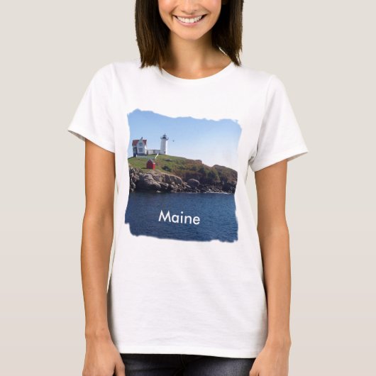 Nubbles Lighthouse-Maine T-shirt (Voorkant)