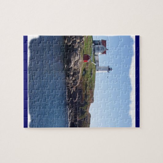 Nubbles vuurtoren, Maine Legpuzzel (Horizontaal)