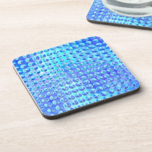 Nubby Blue Glass Onderzetter (Linkerzijde)