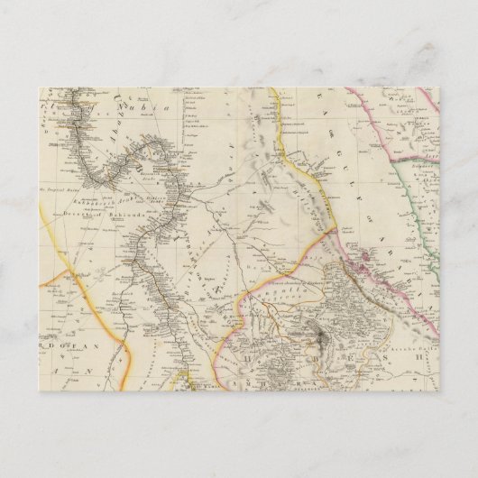 Nubia en Abyssinia Briefkaart (Voorkant)